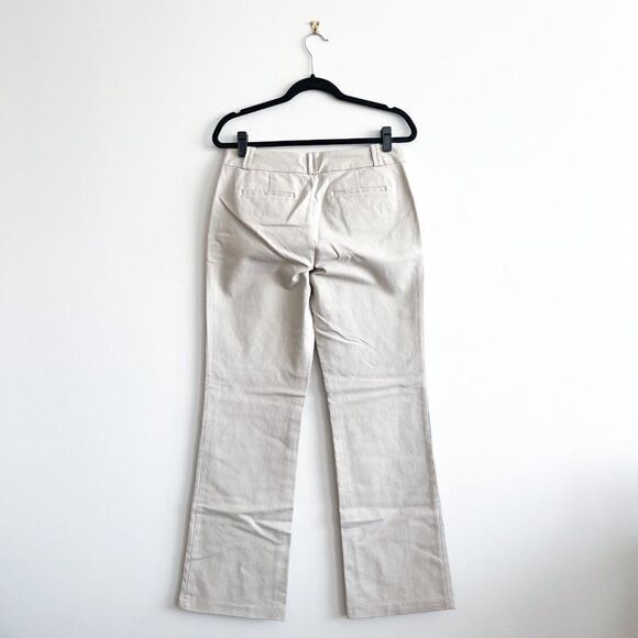 Banana Republic Womens Martin Fit Trouser Pants Stone Beige Size 8L Long - Picture 2 of 10